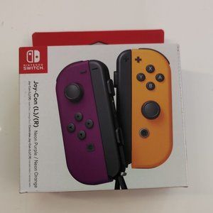 Nintendo Switch Joy-Con Pair, Neon Purple and Neon Orange